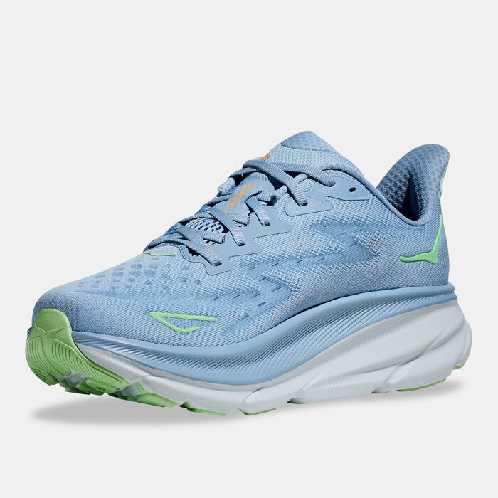 HOKA Men's Clifton 9 Running Shoe Blue image number 2