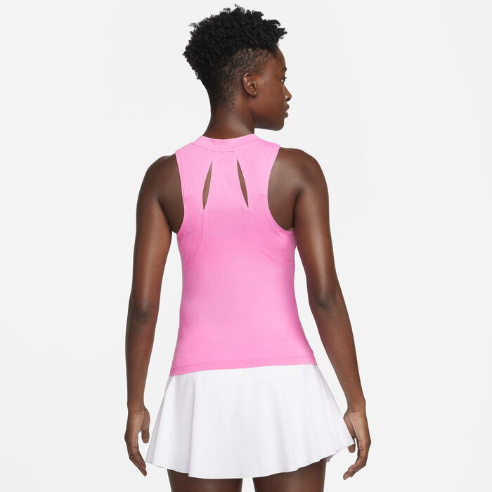 Nike Women's Court Advantage Tank Top Pink image number 1
