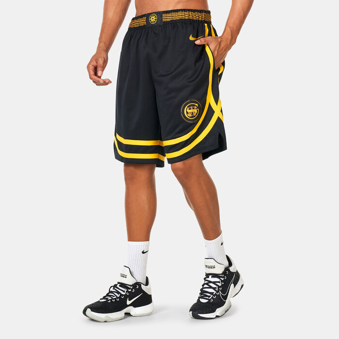 Nike Men's NBA Golden State Warriors City Edition Dri-FIT Swingman Basketball Shorts - 2023/24 Black image number 0