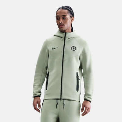 Nike Men's Chelsea Tech Windrunner Fleece Football Full-Zip Hoodie Green