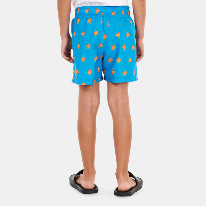 Speedo Kids' Printed 13-Inch Swimming Shorts Blue image number 1