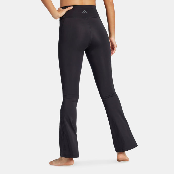 adidas Women's All Me Essentials Flare Leggings Black image number 1