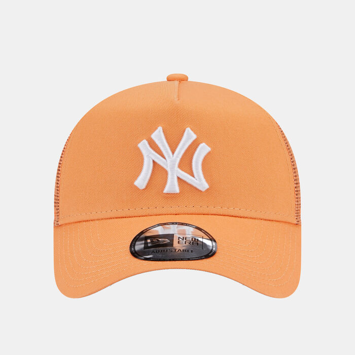 New Era Men's League Essentials New York Yankees Trucker Cap Orange image number 0