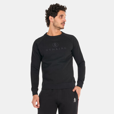 Gym King Men's Pro Logo Crew Sweatshirt Black