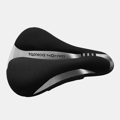 Dahon Bike Soft Gel Cushioned Saddle Silver