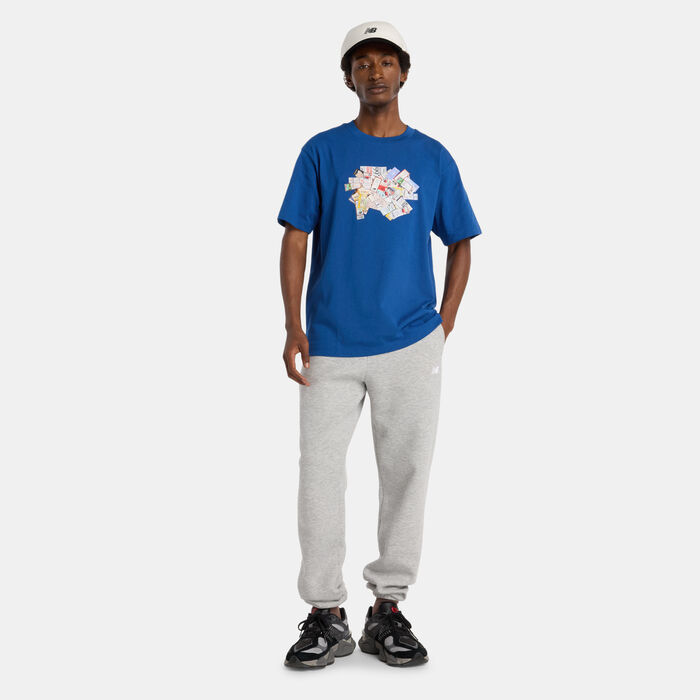 New Balance Men's Athletics Ticket T-Shirt Blue image number 2