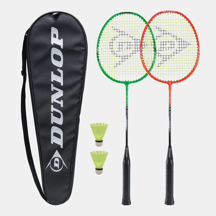 Dunlop Kids' S-STAR SSx 2.0 G6 HH NF 2 Player Badminton Racket Set Multi image number 0