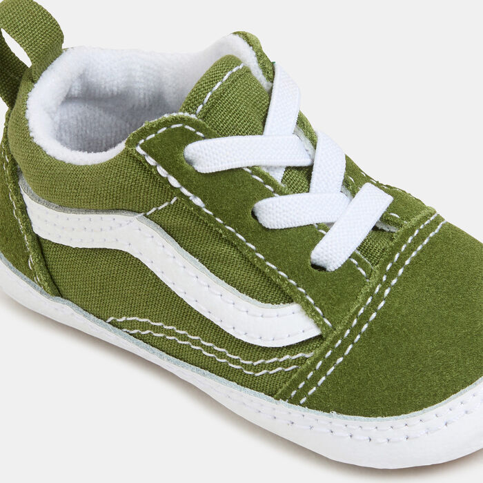 Vans Kids' Old Skool Crib Unisex Shoes (Baby & Toddler) Green image number 3
