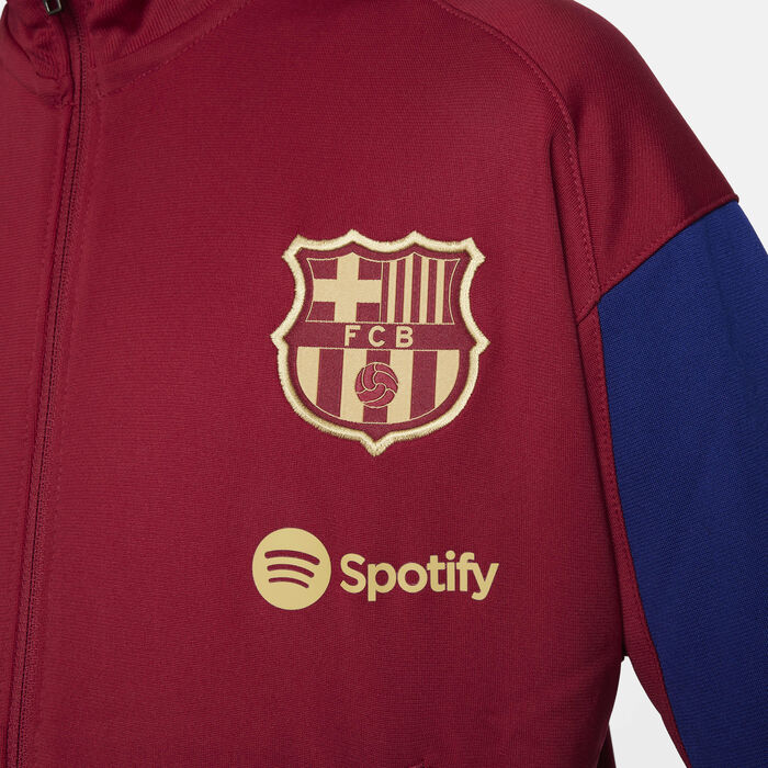 Nike Kids' F.C. Barcelona Strike Dri-FIT Football Tracksuit Maroon image number 5