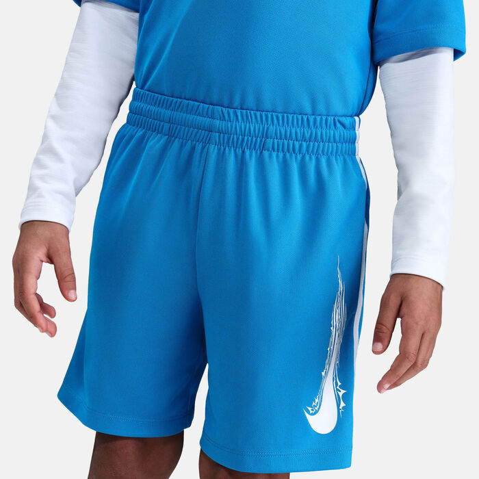 Nike Kids' Multi Dri-FIT Training Shorts Blue image number 3