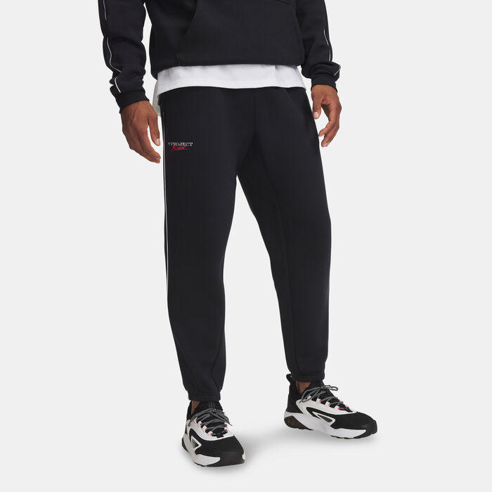 Under Armour Men's Project Rock Icon Fleece Training Joggers Black image number 0