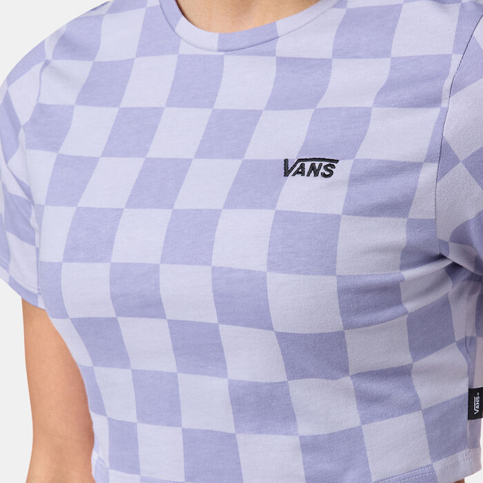 Vans Women's Checker Crop Top Multi image number 3