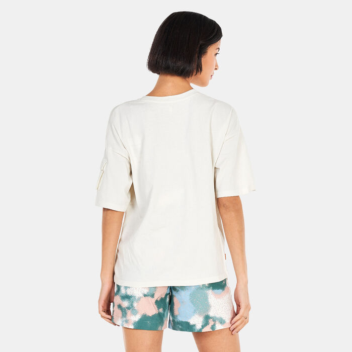 Timberland Women's Progressive Utility Pocket T-Shirt Blue image number 1