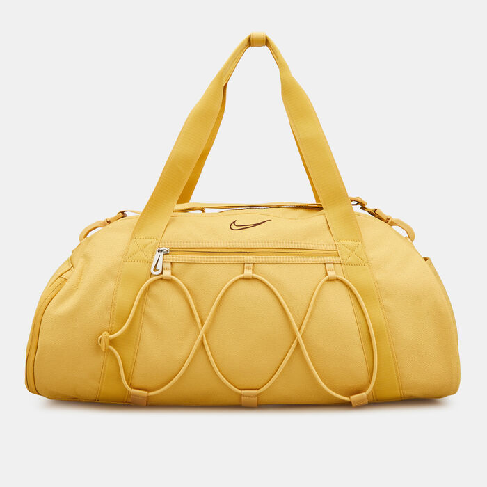 YELLOW NIKE DUFFLE BAG in yellow