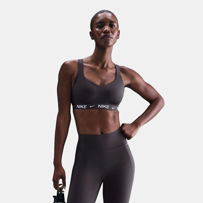 Nike Women's Indy Medium-Support Padded Sports Bra Grey image number 0