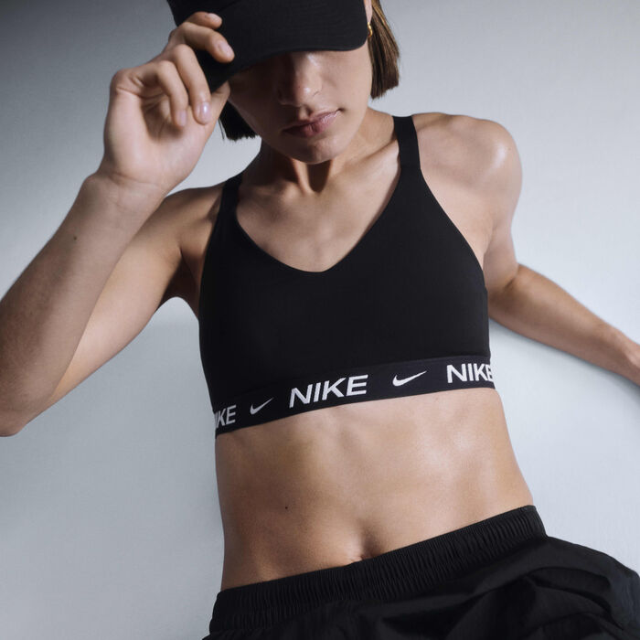 Nike Women's Indy Medium-Support Sports Bra Black image number 1