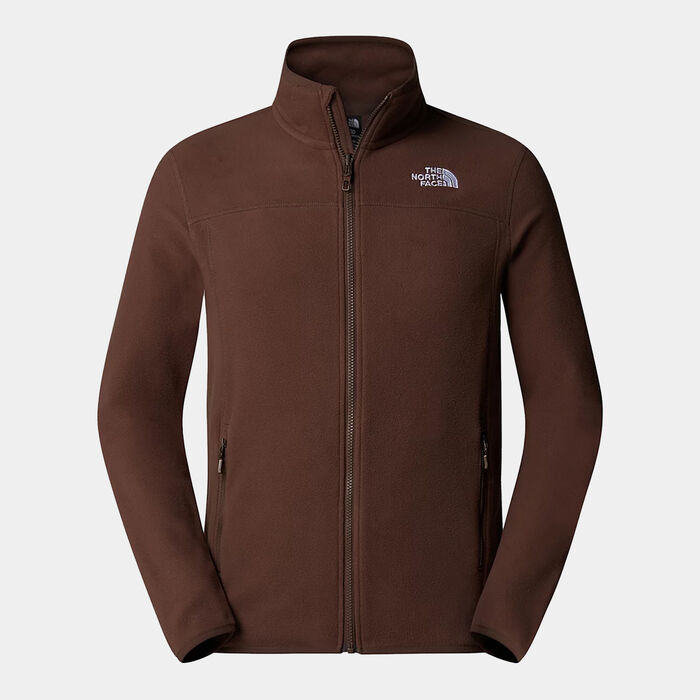 The North Face Men's 100 Glacier Fleece Full-Zip Jacket Brown image number 0
