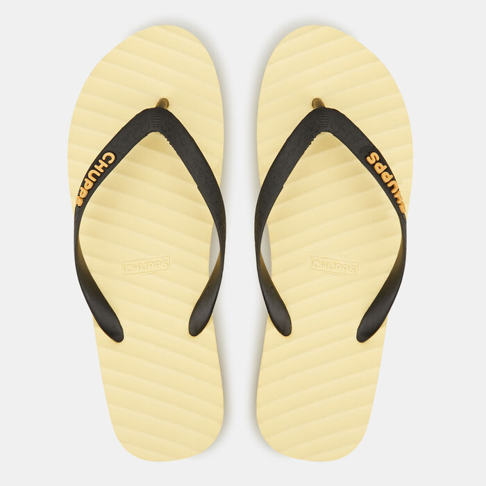Chupps Men's Banana Leaf Flip Flops Black image number 0