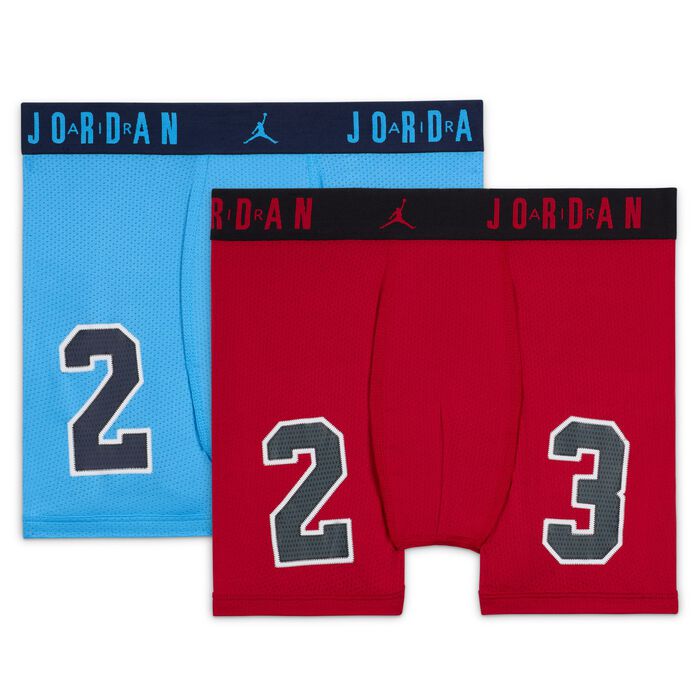 Jordan Kids' Flight Mesh Jersey Boxer Briefs (2-Pack) Red image number 0
