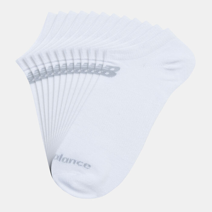 New Balance Performance Flat Knit No Show Socks (6 Pack) White image number 0
