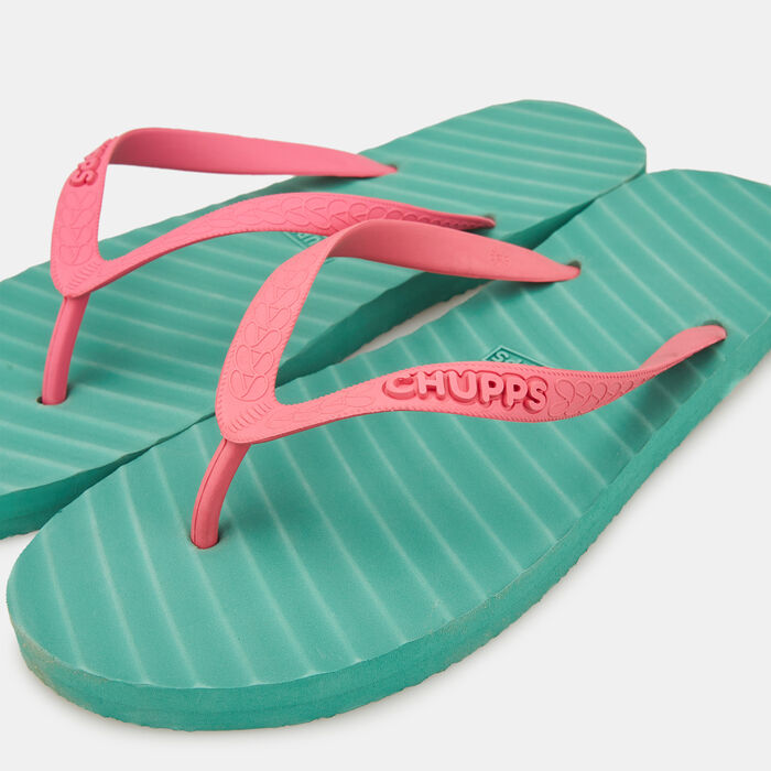 Chupps Men's Banana Leaf Flip Flops Green image number 2