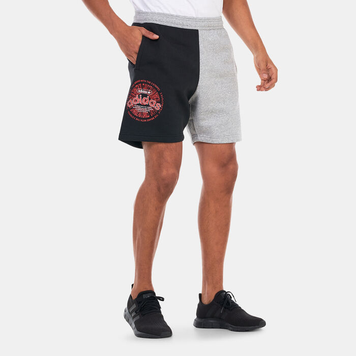 adidas Originals Men's Blocked Fleece Shorts Grey image number 0