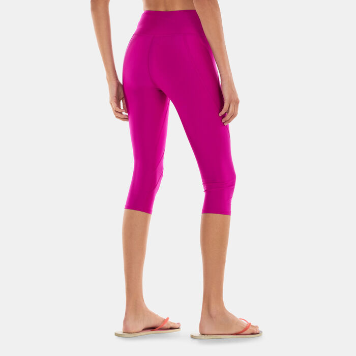 Speedo Women's 3/4 Swimming Leggings Purple image number 1