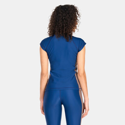 COEGA Women's Printed Rashguard Blue