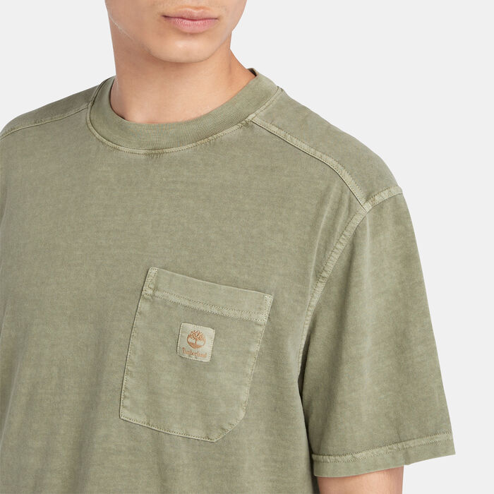 Timberland Men's Garment Dye T-Shirt Green image number 3