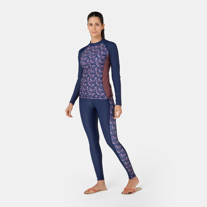 COEGA Women's Long-Sleeve Swimming Rashguard Blue image number 2