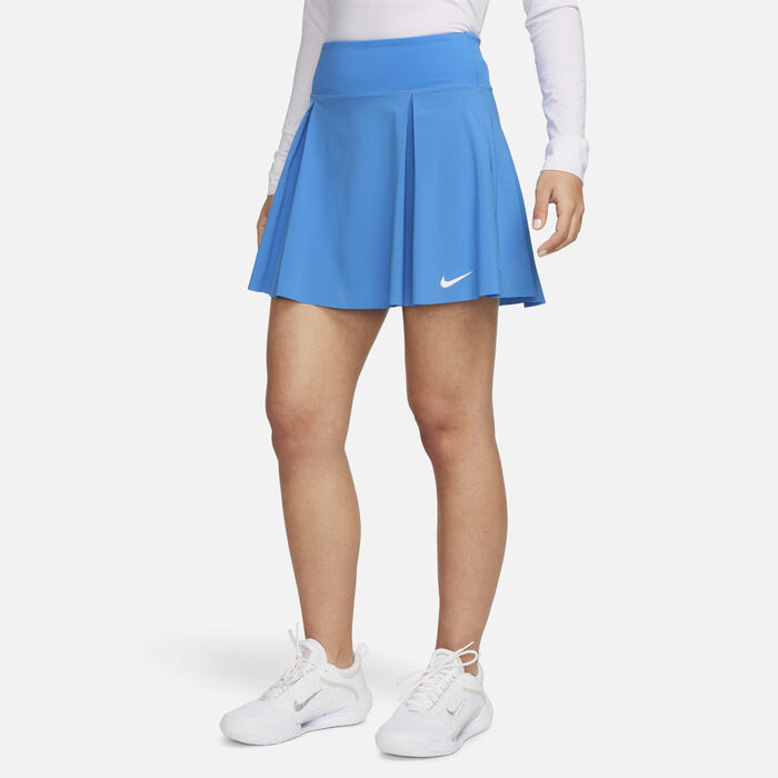 Nike Women's Dri-FIT Advantage Tennis Skirt Blue image number 0