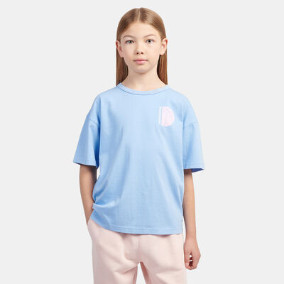 New Balance Kids' Hoops Court Graphic T-Shirt Blue