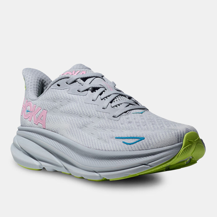HOKA Women's Clifton 9 Running Shoes Grey image number 1