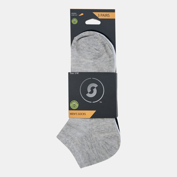 Sun and Sand Sports Lightweight Low Cut Socks (3 Pack) - S/M Black image number 1