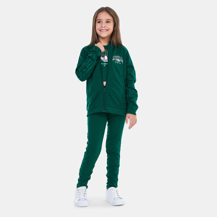 adidas Originals Kids’ Collegiate Graphic Pack SST Track Jacket Green image number 2