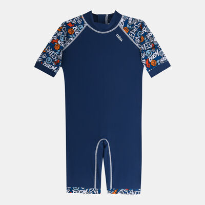 COEGA Kids' Swimming One-Piece Swimsuit Blue