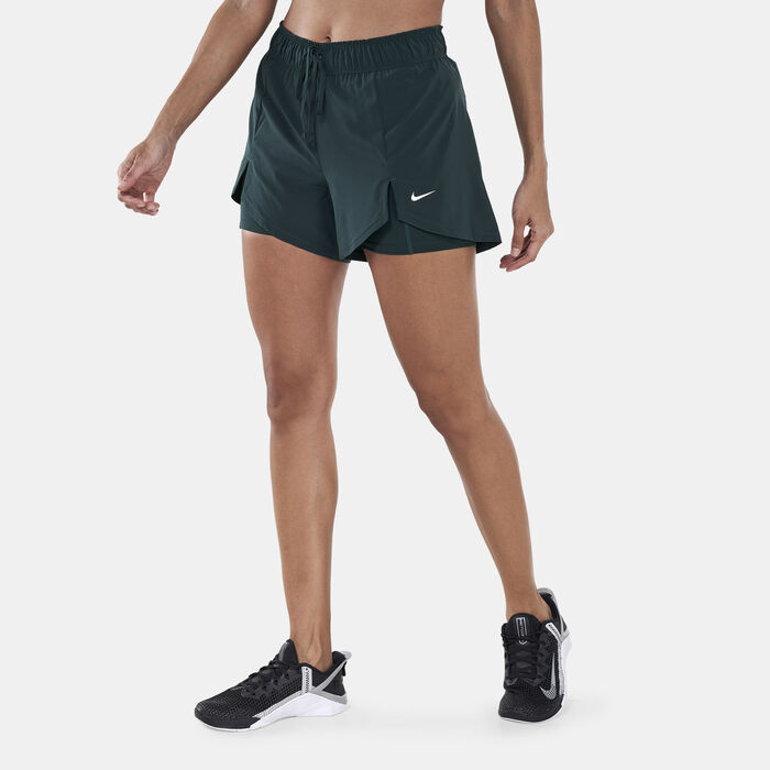 Nike Women's Flex Essential 2-in-1 Training Shorts Green image number 0