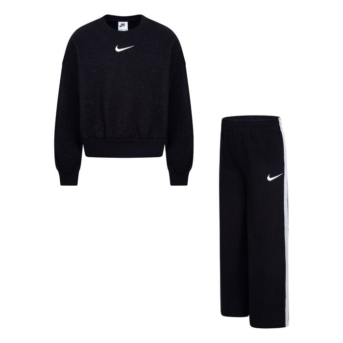 Nike Kids' Shine Sweatshirt and Sweatpants Set Black image number 0
