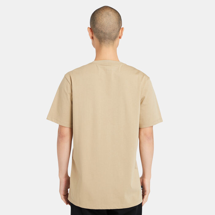 Timberland Men's TFO Mountain Logo T-Shirt Gold image number 1