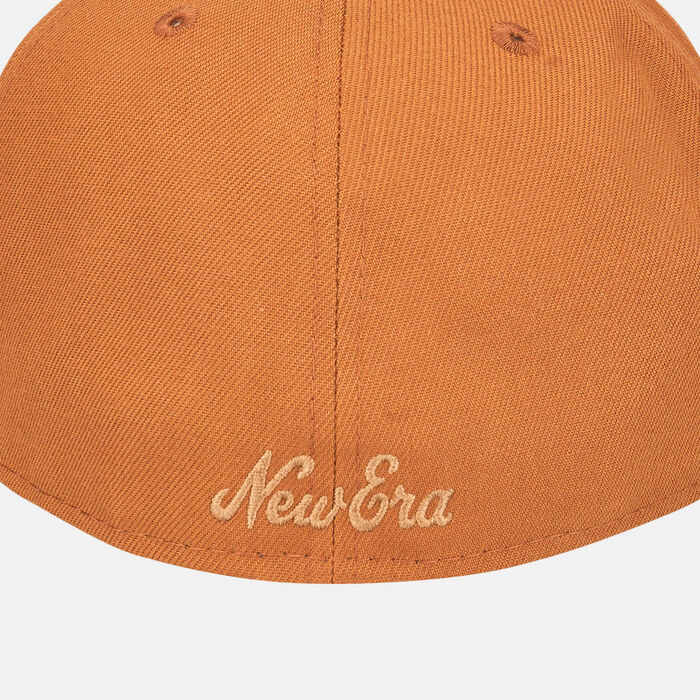 New Era Men's Logo Script 59FIFTY Cap Brown image number 1