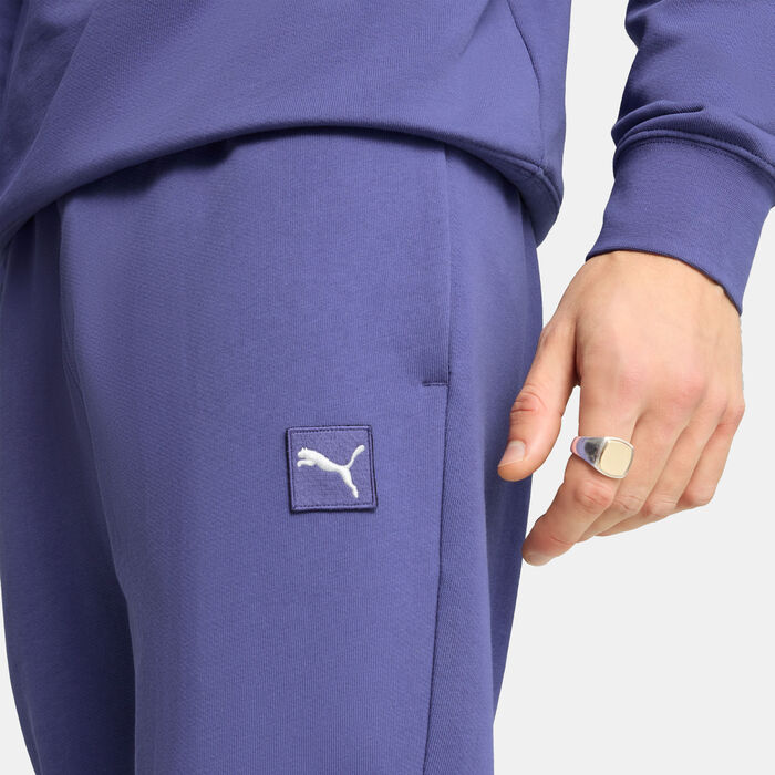 PUMA Men's Essentials Elevated Sweatpants Purple image number 4