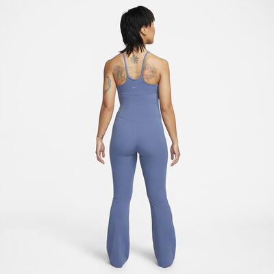 Nike Women's Zenvy Dri-FIT Full-Length Flared Bodysuit Blue