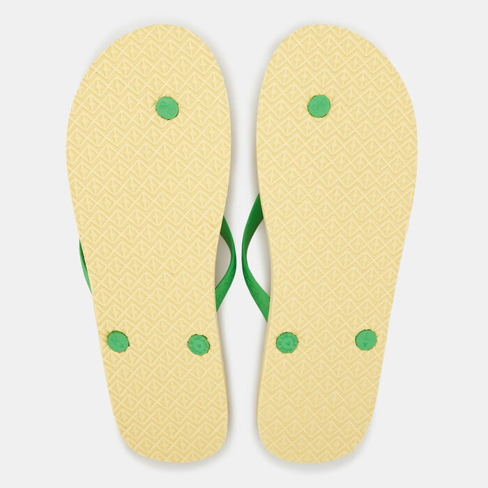 Chupps Men's Banana Leaf Flip Flops Green image number 1