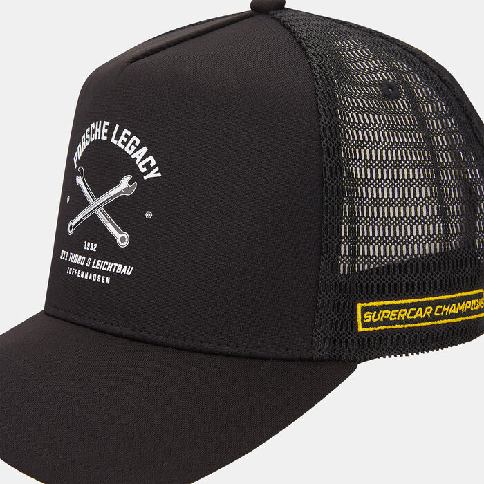 PUMA Porsche Legacy Garage Crew Trucker Cap Black image number 2