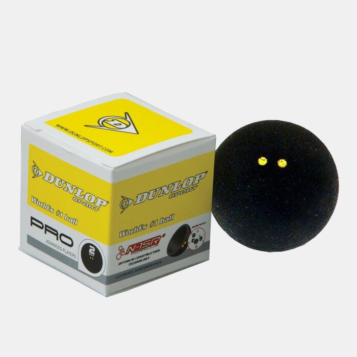 Dunlop Revelation Pro Double Dot Squash Ball Black image number 0