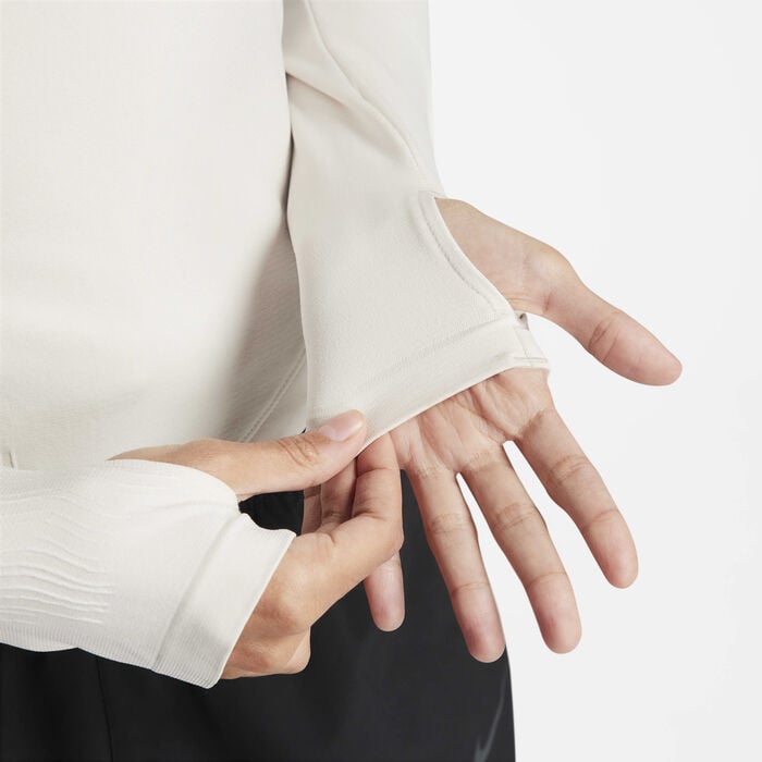 Nike Women's Running Division Dri-FIT ADV 1/2-Zip Mid Layer White image number 3