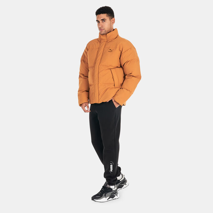 PUMA Men's Classics Oversized Puffer Jacket Brown image number 2