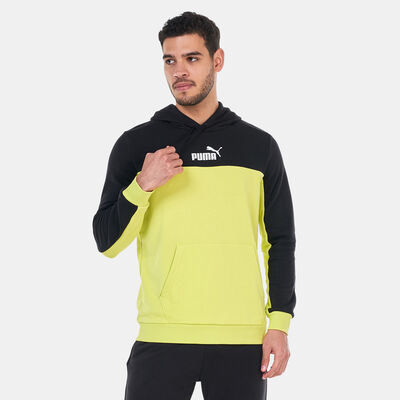 PUMA Men's Essentials+ Block Hoodie Yellow