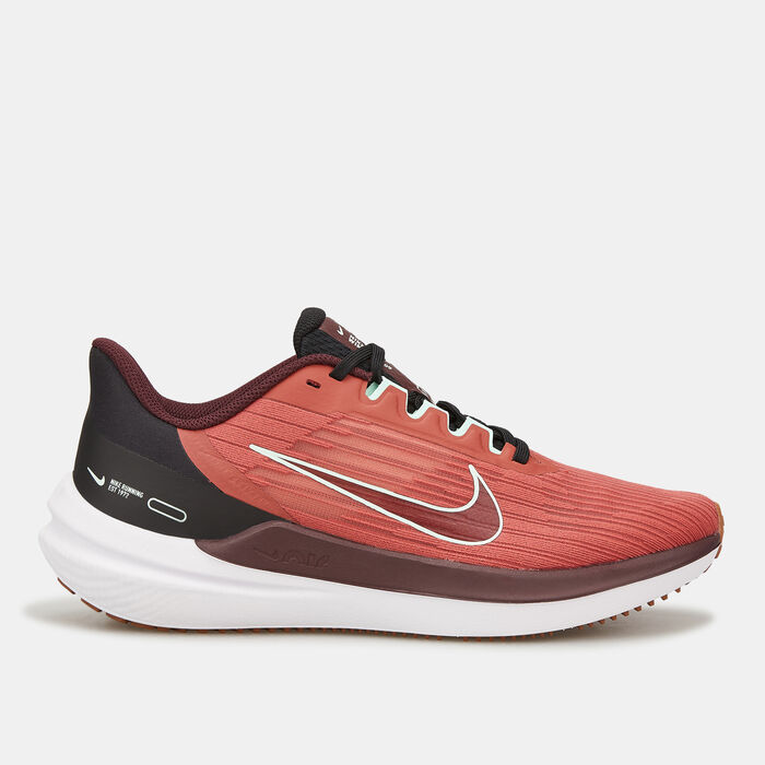 Nike Women's Air Winflo 9 Road Running Shoe Brown image number 0