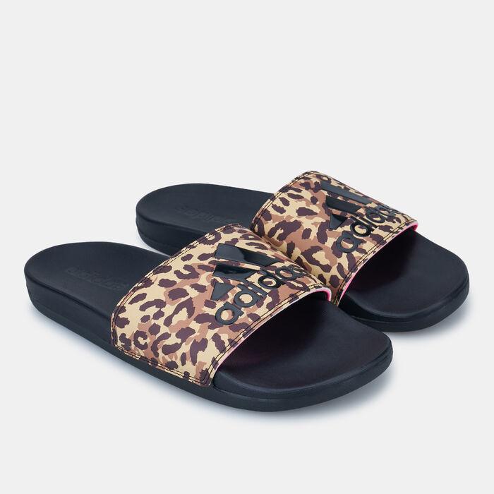 adidas Women's Adilette Comfort Slides Brown image number 0